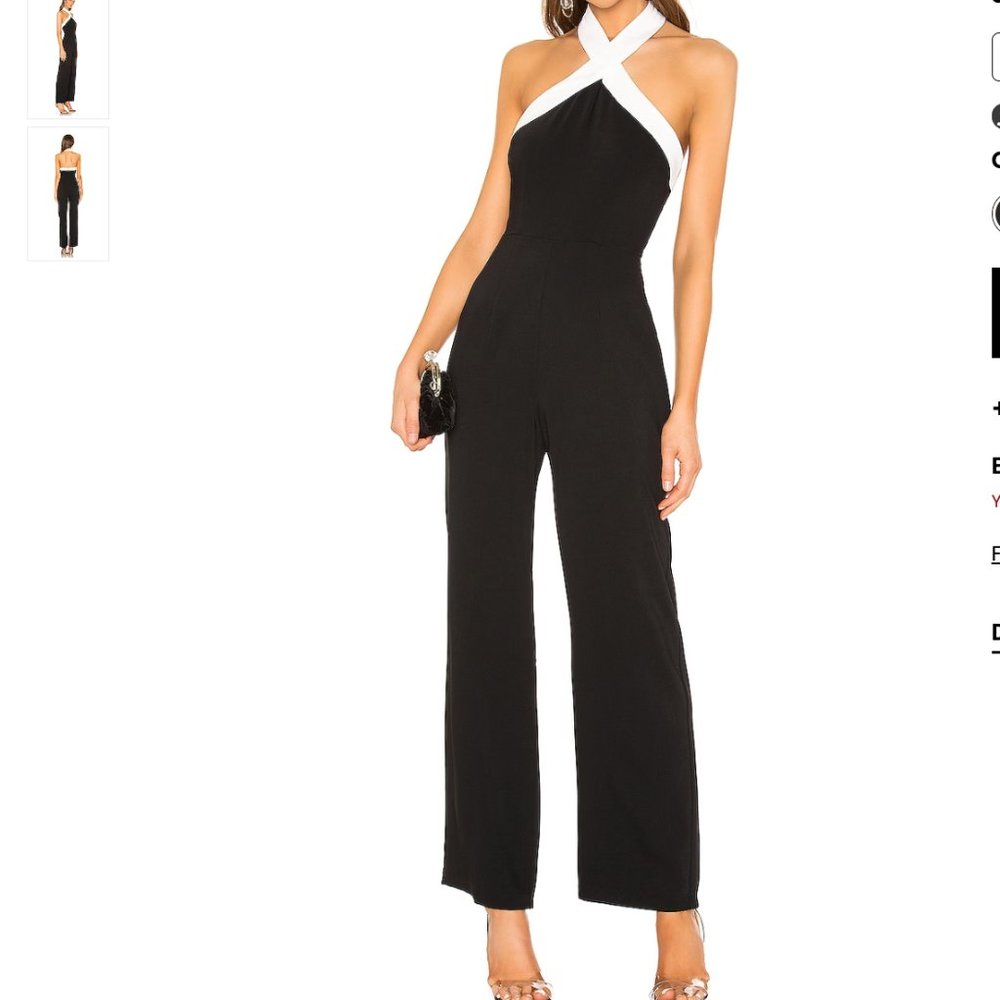 Superdown Laurien Cross Front Jumpsuit SMALL